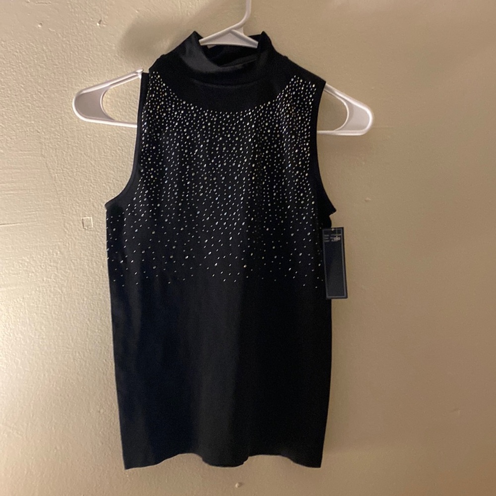 OLIVIA JORDAN bedazzled gem top. Adorable!